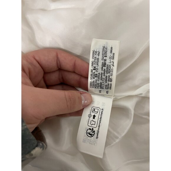 Zara Womens Faux Fur Jacket Coat Small S Ecru Ivory Beige Collared 4360/246 NWT - Picture 10 of 14